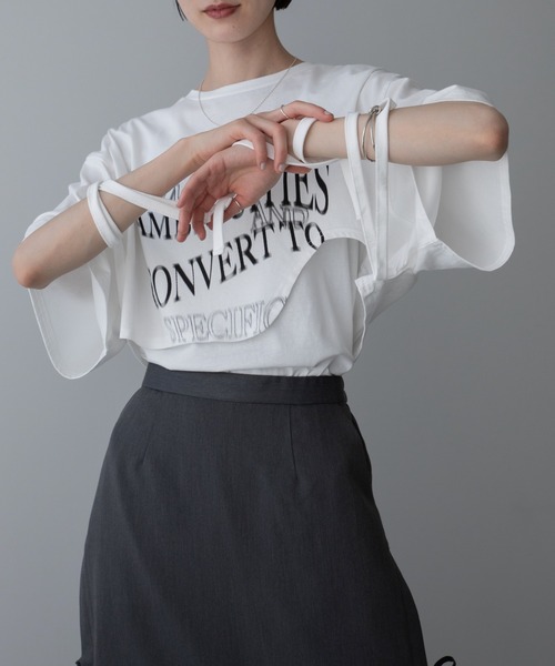 MONO-MART 「MONO-MART」 長袖カットソー FREE グレー レディース - 画像 (9)