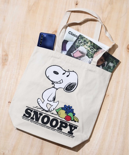 PEANUTS トートバッグ 「78」「FRUIT OF THE LOOM x PEANUTS」トートバッグ レディース メンズ - 画像 (6)