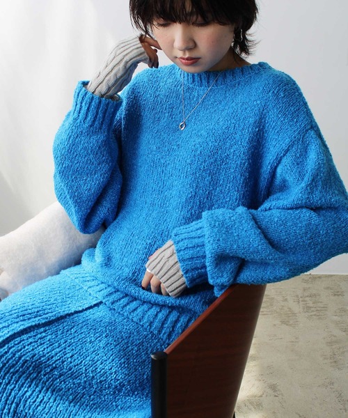 GeeRA 「GeeRA」 長袖ニット MEDIUM ブルー レディース