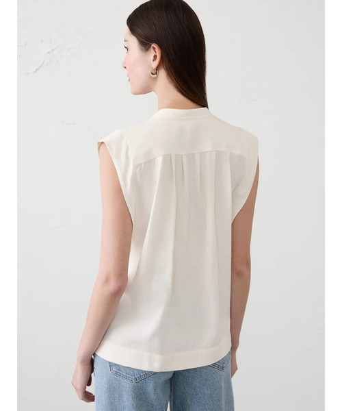 BANANA REPUBLIC ブラウス シャツ FACTORY STORE ツイル ボタントップス レディース - 画像 (4)