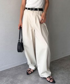 NOGLE パンツ 「NOGLE/ノグル」ワイドルーズツイルパンツ レディース