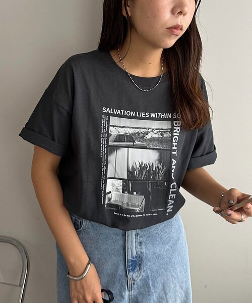Discoat tシャツ 「ユニセックス」SALVATIONフォトTシャツ レディース メンズ - 画像 (5)