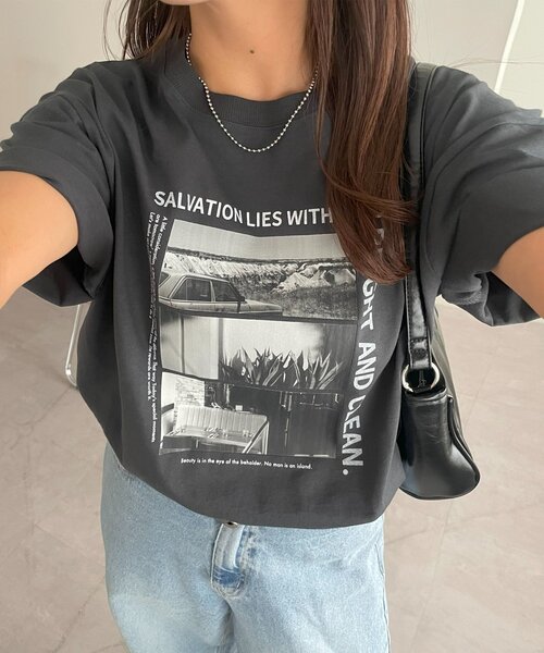Discoat tシャツ 「ユニセックス」SALVATIONフォトTシャツ レディース メンズ - 画像 (6)