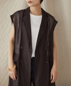 AMERICAN HOLIC 「AMERICAN HOLIC」 ノースリーブシャツ FREE ブラウン レディース