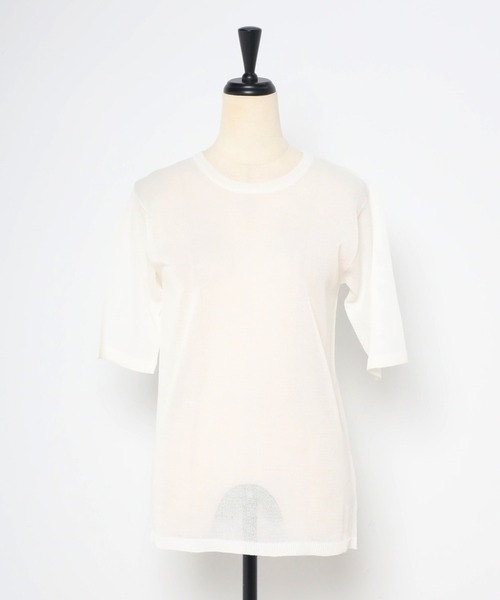 Bonjour Sagan 「Bonjour Sagan」 「ANDSEARCH」半袖ニット FREE ネイビー レディース - 画像 (2)