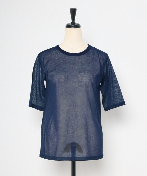 Bonjour Sagan 「Bonjour Sagan」 「ANDSEARCH」半袖ニット FREE ネイビー レディース - 画像 (3)