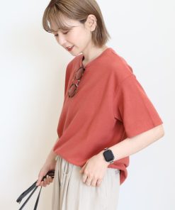 AMERICAN HOLIC tシャツ ワッフル半袖プルオーバー レディース