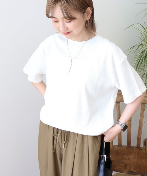 AMERICAN HOLIC tシャツ ワッフル半袖プルオーバー レディース - 画像 (9)