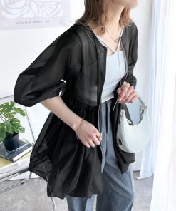 classicalelf 「classicalelf」 長袖チュニック X-LARGE ブラック レディース