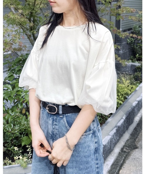 reca 「reca」 半袖Tシャツ FREE オフホワイト レディース