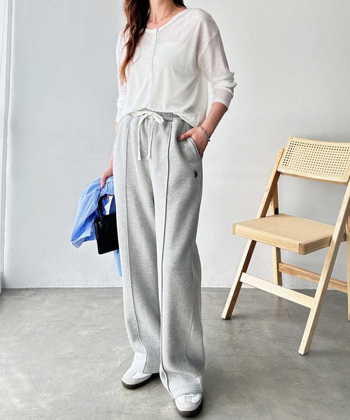 U.S. POLO ASSN. スウェットパンツ ジャージ GeeRA別注「U.S. ASSN.」裏起毛スウェットパンツ レディース - 画像 (7)