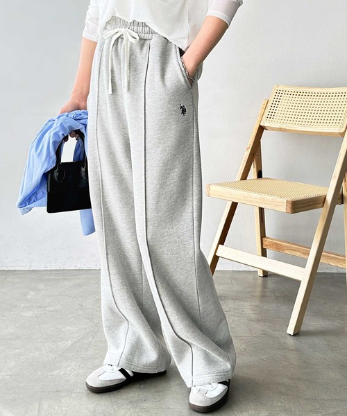 U.S. POLO ASSN. スウェットパンツ ジャージ GeeRA別注「U.S. ASSN.」裏起毛スウェットパンツ レディース - 画像 (4)