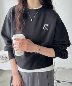 GeeRA トレーナー スウェット アンドハートショートスウェット レディース