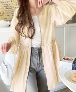 classicalelf 「classicalelf」 長袖チュニック MEDIUM アイボリー レディース