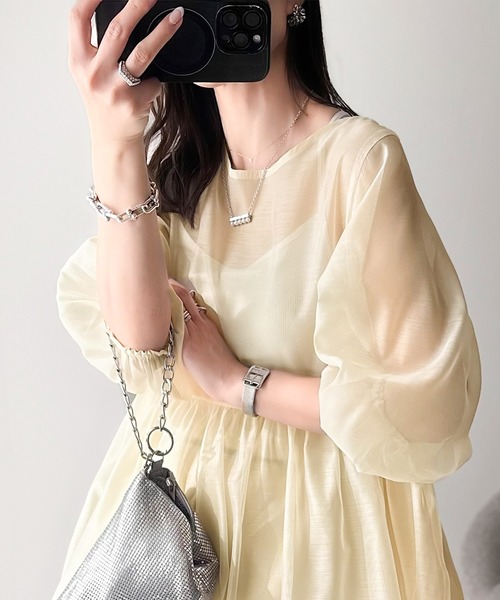 classicalelf 「classicalelf」 長袖チュニック MEDIUM アイボリー レディース - 画像 (2)