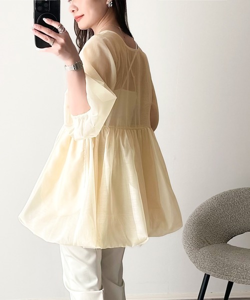 classicalelf 「classicalelf」 長袖チュニック MEDIUM アイボリー レディース - 画像 (4)