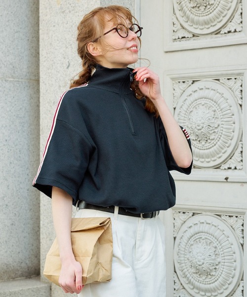 MONO-MART 「MONO-MART」 半袖カットソー FREE ブラック レディース - 画像 (9)