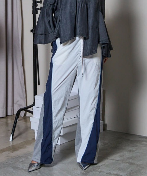 MAISON SPECIAL スウェットパンツ ジャージ Nylon Docking Jersey Pants/ナイロンドッキングジャージパンツ「MAISON SPECIAL/メゾ - 画像 (2)