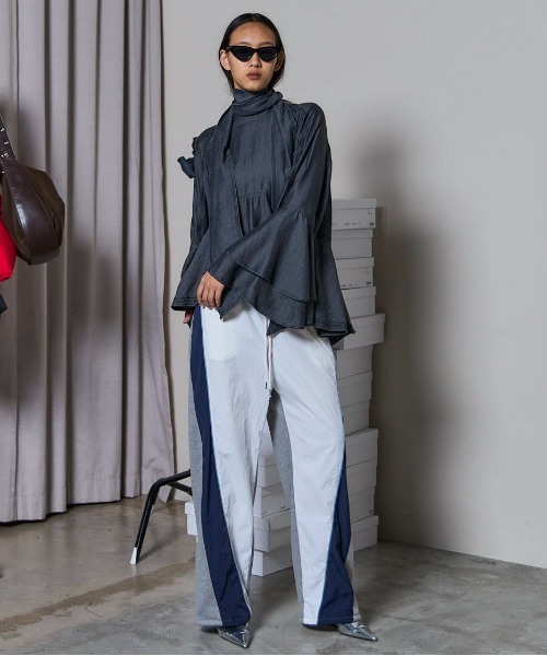MAISON SPECIAL スウェットパンツ ジャージ Nylon Docking Jersey Pants/ナイロンドッキングジャージパンツ「MAISON SPECIAL/メゾ - 画像 (5)