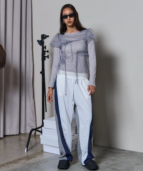 MAISON SPECIAL スウェットパンツ ジャージ Nylon Docking Jersey Pants/ナイロンドッキングジャージパンツ「MAISON SPECIAL/メゾ - 画像 (8)