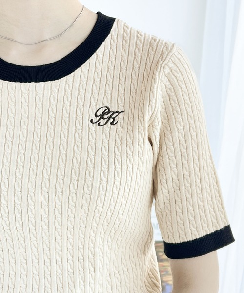 classicalelf 「classicalelf」 半袖ニット SMALL グリーン レディース - 画像 (4)