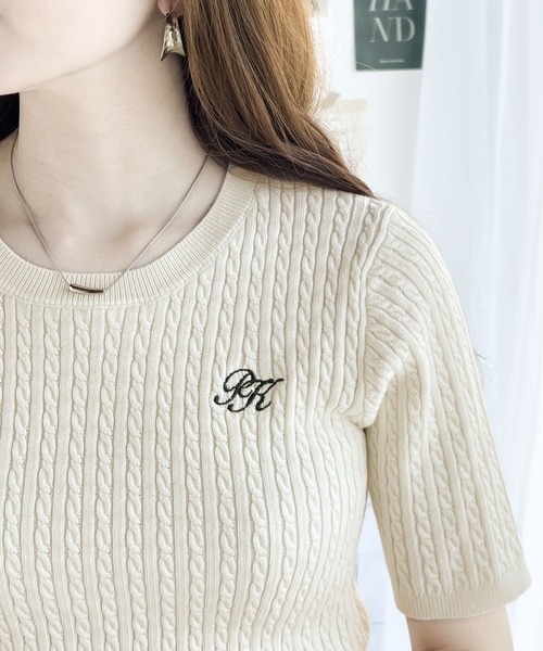 classicalelf 「classicalelf」 半袖ニット SMALL グリーン レディース - 画像 (5)