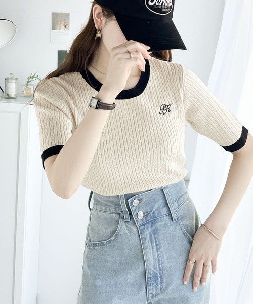 classicalelf 「classicalelf」 半袖ニット SMALL グリーン レディース - 画像 (6)