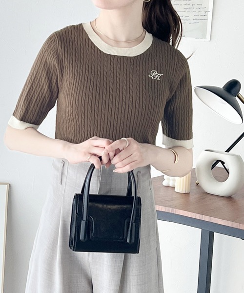 classicalelf 「classicalelf」 半袖ニット SMALL グリーン レディース - 画像 (9)