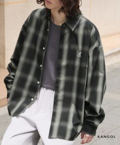 KANGOL シャツ KANGOL/カンゴール 別注 「抗菌 / 防臭 イージーケア」 ワンポイントロゴ刺繍  アソート レギュラーカラー長袖シャツ メンズ レ