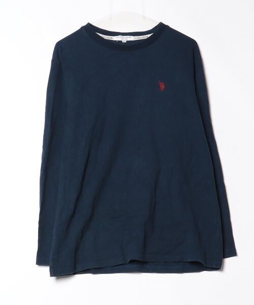 U.S. POLO ASSN. 「U.S. ASSN.」 長袖Tシャツ LL ネイビー メンズ