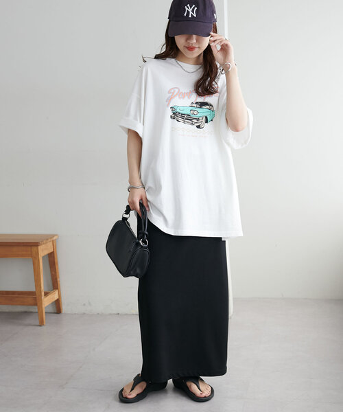 Discoat 「DISCOAT」 半袖Tシャツ FREE チャコールグレー レディース - 画像 (3)