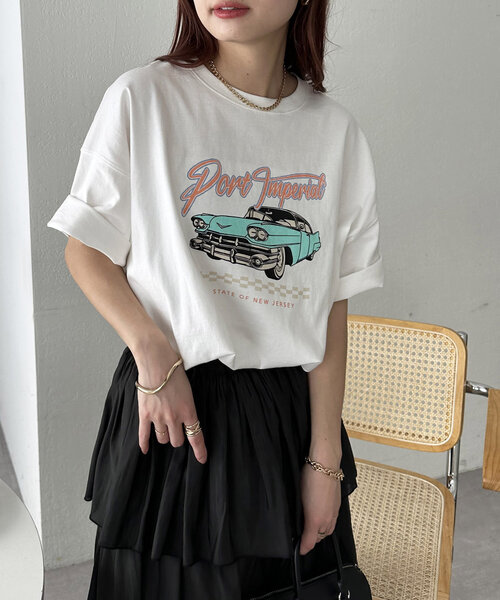 Discoat 「DISCOAT」 半袖Tシャツ FREE チャコールグレー レディース - 画像 (7)