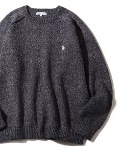 U.S. POLO ASSN. セーター ニット 「U.S. ASSN./ユーエスポロアッスン」 ロゴ刺繍 ラグランスリーブ クルーネック メンズ レディ