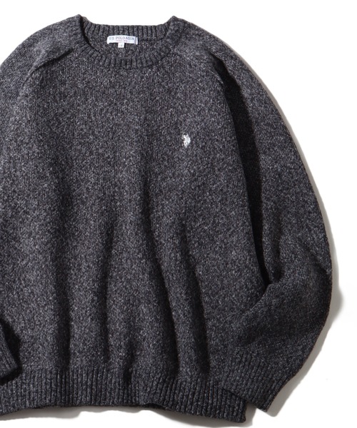 U.S. POLO ASSN. セーター ニット 「U.S. ASSN./ユーエスポロアッスン」 ロゴ刺繍 ラグランスリーブ クルーネック メンズ レディ - 画像 (2)