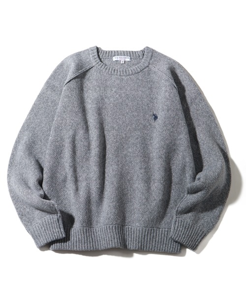 U.S. POLO ASSN. セーター ニット 「U.S. ASSN./ユーエスポロアッスン」 ロゴ刺繍 ラグランスリーブ クルーネック メンズ レディ - 画像 (8)
