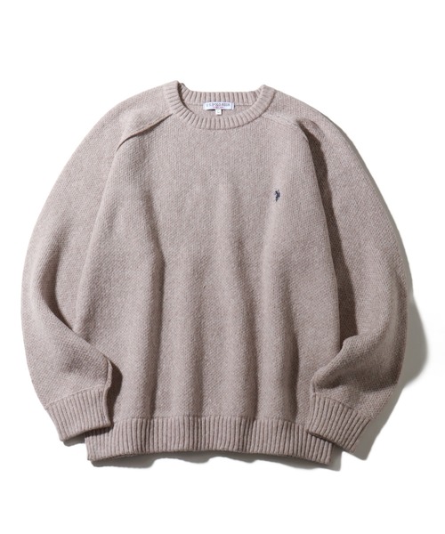 U.S. POLO ASSN. セーター ニット 「U.S. ASSN./ユーエスポロアッスン」 ロゴ刺繍 ラグランスリーブ クルーネック メンズ レディ - 画像 (9)