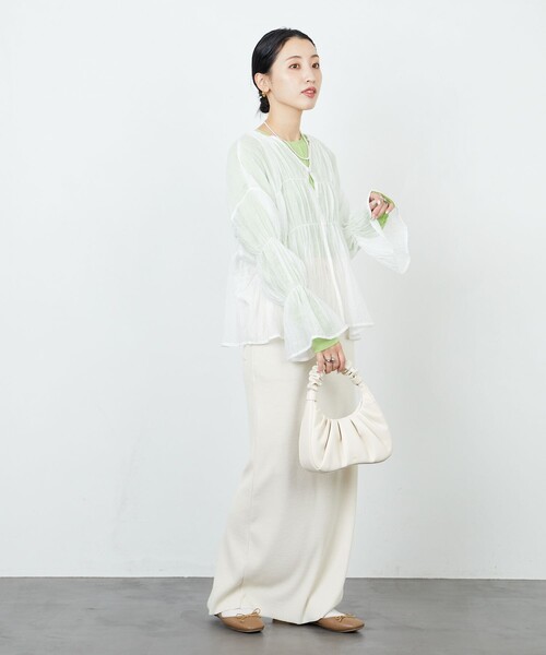 FREAK'S STORE 「FREAK'S STORE」 長袖ブラウス フリ- オフホワイト レディース - 画像 (3)