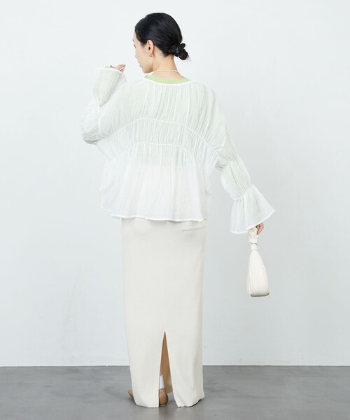 FREAK'S STORE 「FREAK'S STORE」 長袖ブラウス フリ- オフホワイト レディース - 画像 (5)