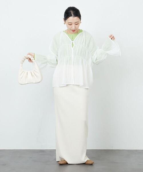 FREAK'S STORE 「FREAK'S STORE」 長袖ブラウス フリ- オフホワイト レディース - 画像 (7)