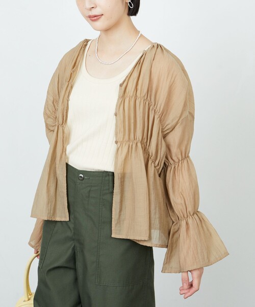 FREAK'S STORE 「FREAK'S STORE」 長袖ブラウス フリ- オフホワイト レディース - 画像 (9)