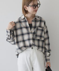 AMERICAN HOLIC ブラウス シャツ ビエラ起毛チェックシャツ レディース