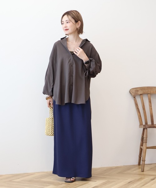 AMERICAN HOLIC ブラウス シャツ シアーバックギャザーリボンシャツ レディース - 画像 (5)