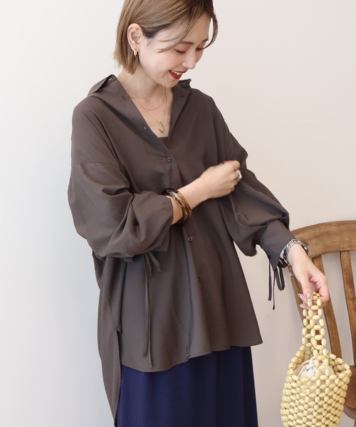 AMERICAN HOLIC ブラウス シャツ シアーバックギャザーリボンシャツ レディース - 画像 (7)