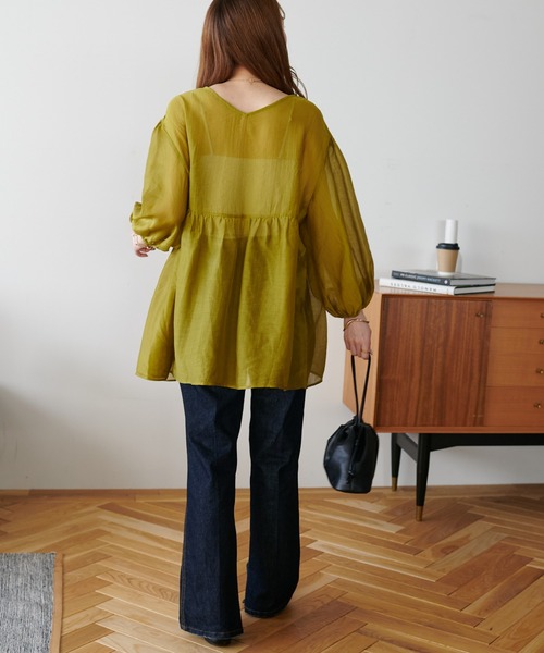 Discoat 「DISCOAT」 長袖ブラウス MEDIUM ブラック系その他 レディース - 画像 (2)