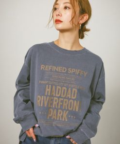 BAYFLOW tシャツ ピグメントロゴロンT / バックプリント レディース