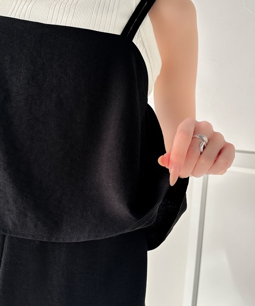 classicalelf 「classicalelf」 オーバーオール SMALL チャコール レディース - 画像 (4)