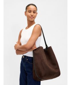 GAP ショルダーバッグ バッグ ヴィーガンスエード バケットバッグ レディース