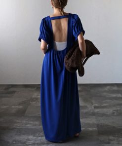 Bonjour Sagan 「Bonjour Sagan」 半袖ワンピース FREE ブルー レディース