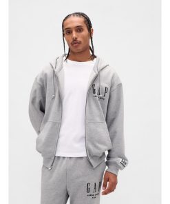 GAP パーカー 30th アニバーサリー ヘビーウェイト フレンチテリー GAPロゴ ジップアップパーカー メンズ レディース