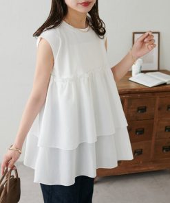 Discoat 「DISCOAT」 ノースリーブトップス MEDIUM ホワイト レディース